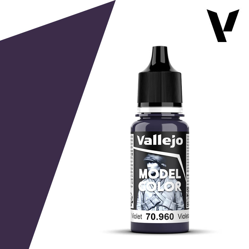 vallejo西班牙AV70960/053紫罗兰Violet水性模型手涂漆