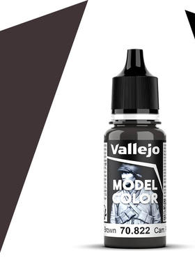 vallejo西班牙AV70822/145黑褐CamouflageBlackBrown水性模型漆