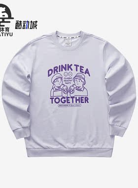 Skechers/斯凯奇正品新款男女时尚印花针织圆领休闲卫衣 L423U052