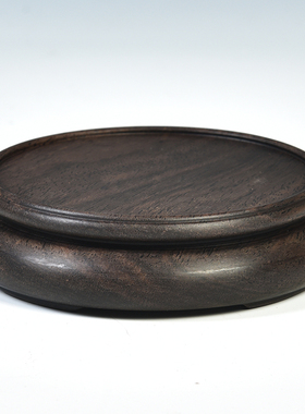 木雕圆形底座紫砂壶茶杯工艺品