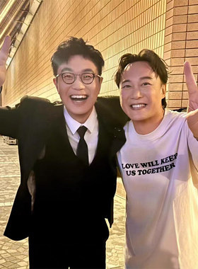 陈奕迅大鹏44届金像奖同款love will keep us together短袖T恤衫