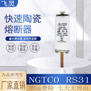 16A20A25A32A40A50A63A80A100A125A160 飞灵NGTCO快速熔断器NGTC0