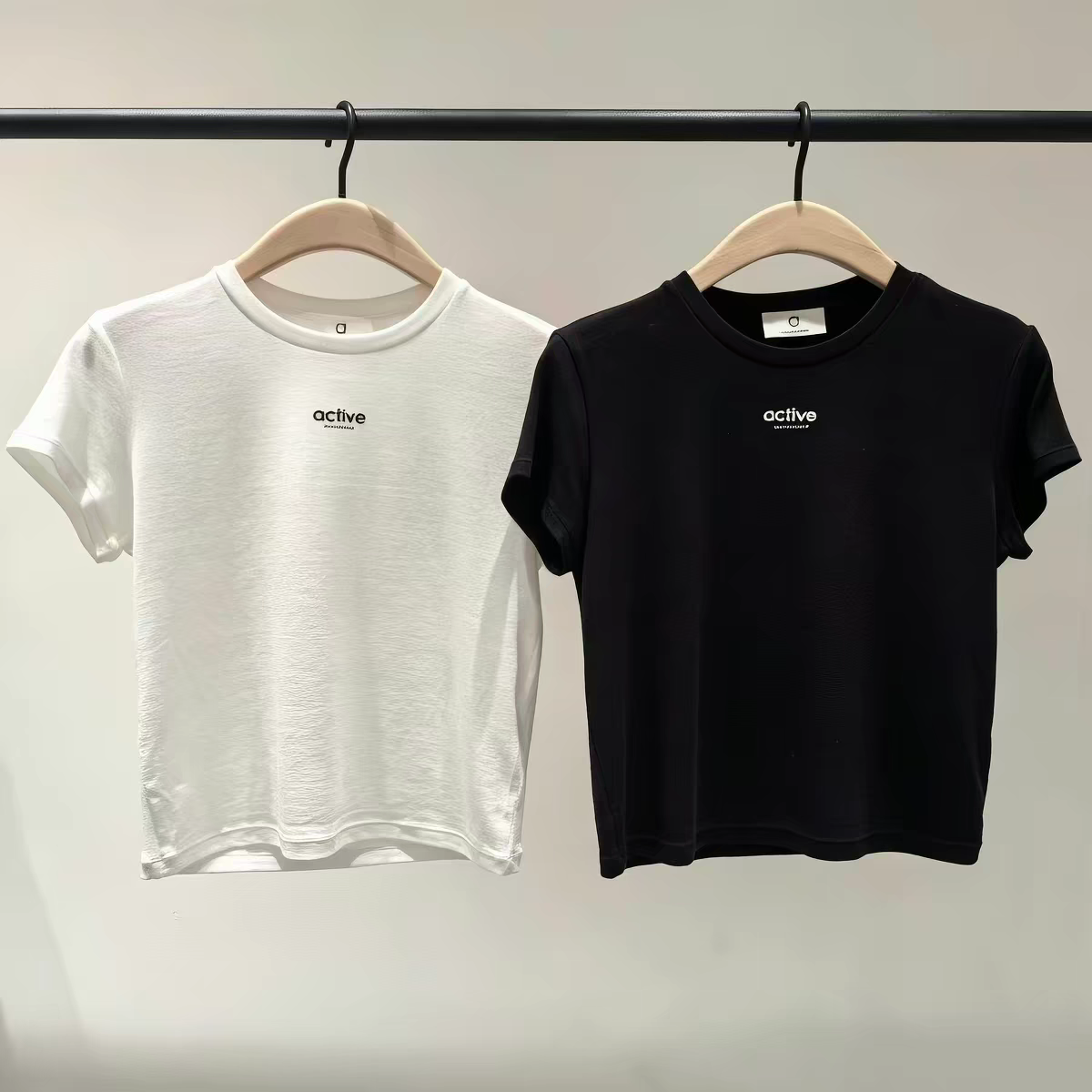 【act系列】正品正肩短袖T恤2026夏新品天丝醋酸短款MBF2TEE007