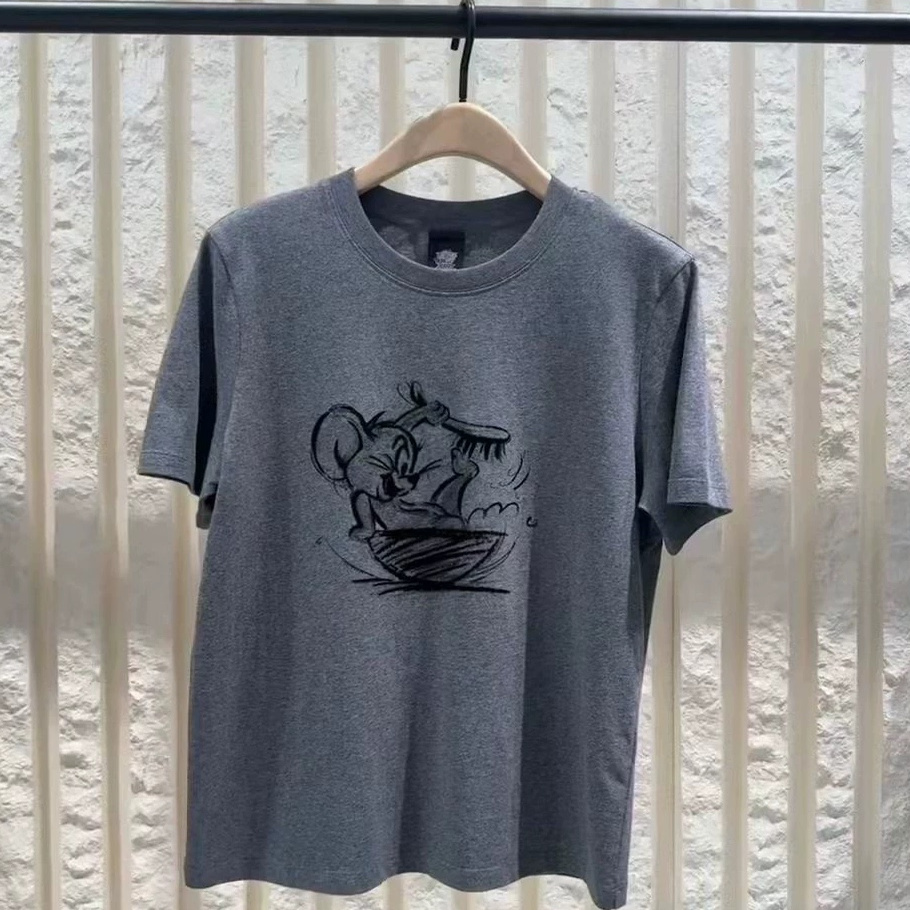 正品短袖T恤2025秋新品猫和老鼠联名系列抗菌防螨棉质MBE3TEE002