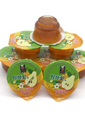 不二先森鲜炖梨味果冻椰果粒水果味网红夏天解馋零食儿童小吃