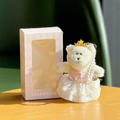 星巴克高颜值小熊钥匙扣包包挂件