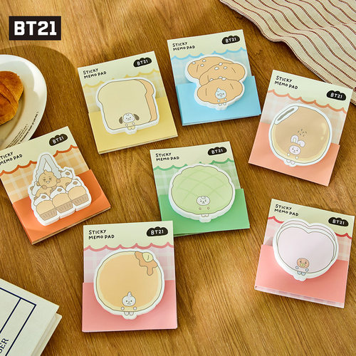 BT21烘培面包店便签纸便利贴