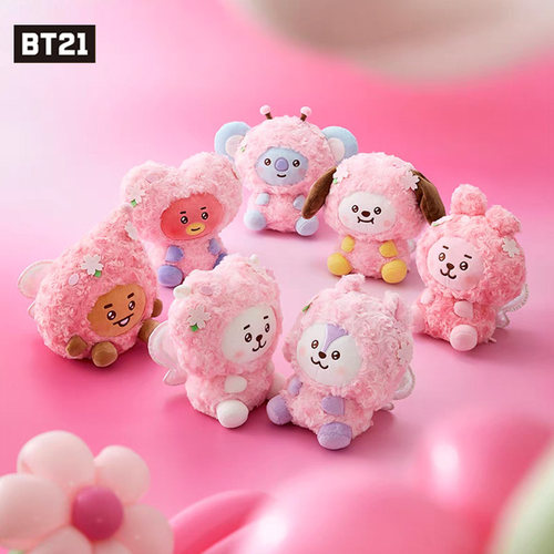 BT21SPRING毛绒玩偶钥匙扣