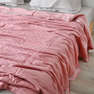 清库 60支莱赛尔绗缝夏凉被 AB面凉凉被子 双人盖被空调被夏款