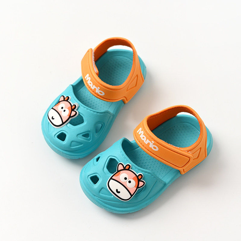特 儿童夏季卡通洞洞凉鞋 男女童防滑沙滩鞋 宝宝软底家居鞋 夏款
