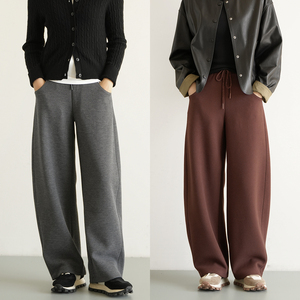 520g 女士香蕉裤 女士弯月阔腿裤 休闲卫裤宽松长裤子 秋冬款女装