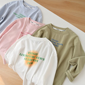 儿童纯棉长袖 童装 打底衫 春秋款 男童女童圆领T恤秋衣 170中大童