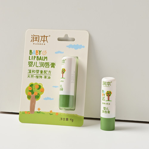 润本儿童唇膏 保湿滋润补水防干裂护润唇膏 宝宝婴儿用