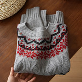 女士半高领立体提花毛衣 女装 羊毛厚款 冬款 毛衫 无补