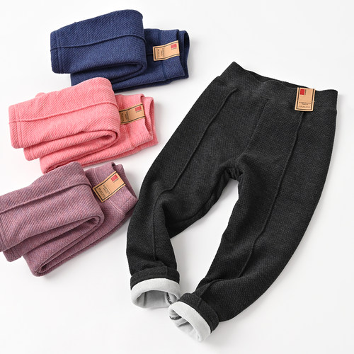 儿童双层保暖棉裤打底裤