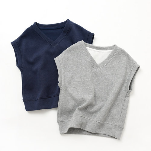 妈妈马甲儿童纯色上衣背心春秋