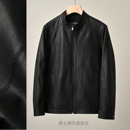 真皮修身 立领皮衣外套 商务皮夹克 秋冬款 绵羊皮 男装 男士