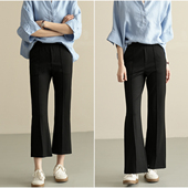 显瘦百搭鱼尾裤 修身 弹力通勤马蹄裤 春秋款 女士西装 女装 微喇裤