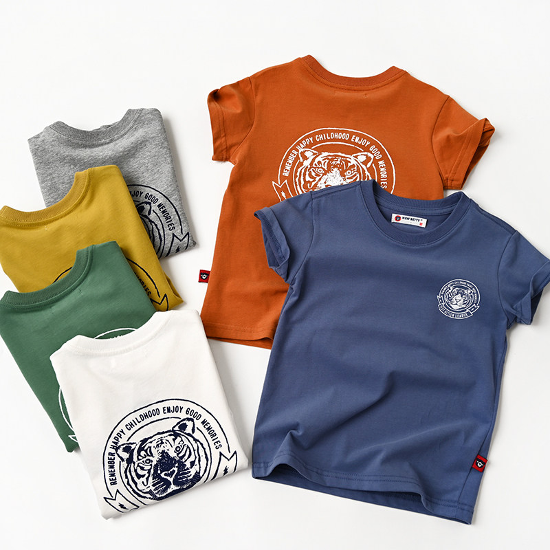 儿童纯棉T恤 男童女童圆领薄款卡通运动短袖上衣中大童 夏季新款,童装/婴儿装/亲子装,T恤,淘宝优惠券,粉丝福利购,淘宝优惠卷
