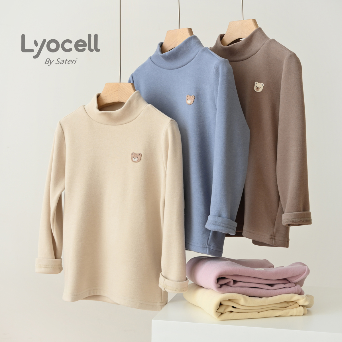 厚款儿童半高领打底衫长袖秋冬款