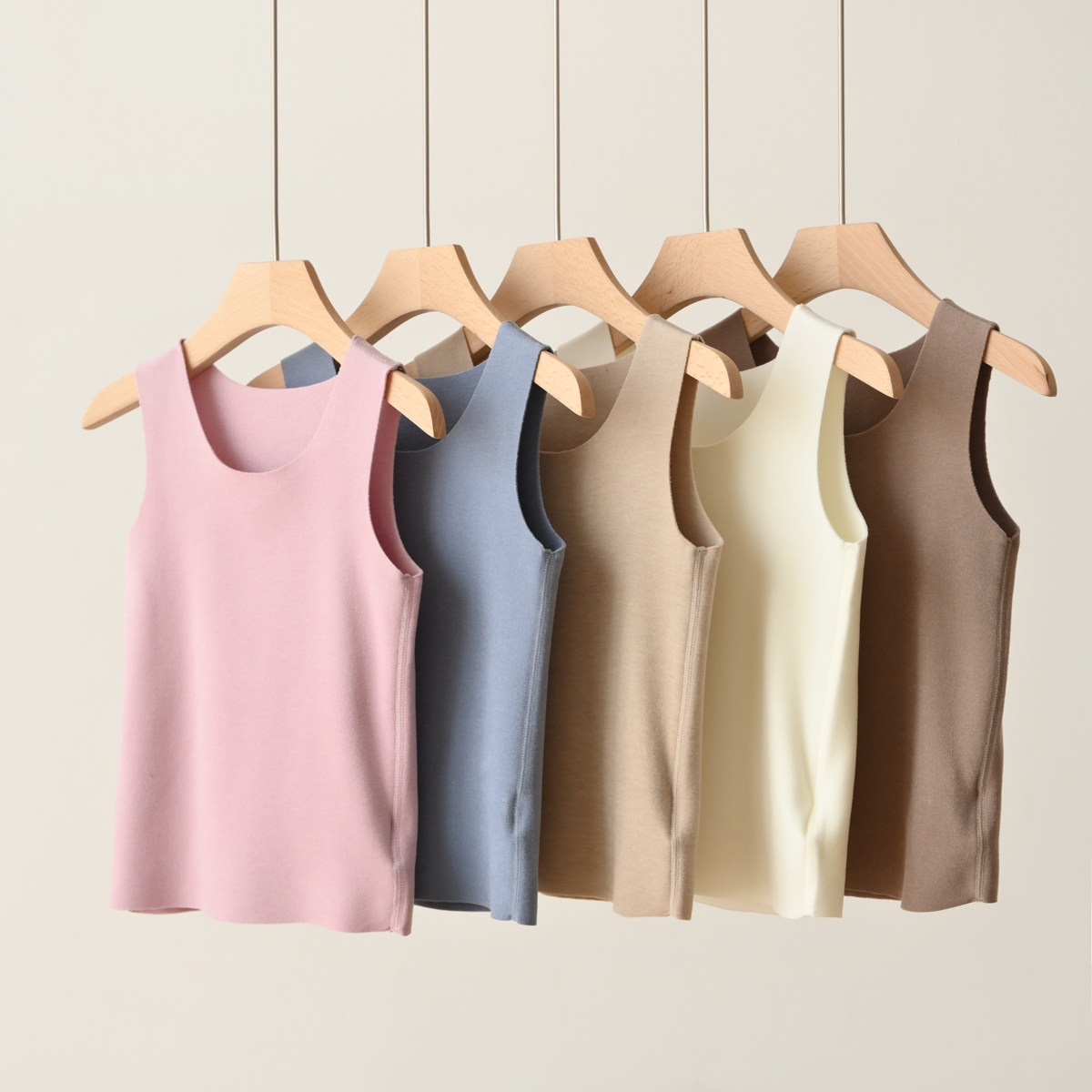 发热保暖无骨缝合秋冬背心