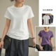 50支精梳棉 女装 女士全棉圆领短袖 夏款 纯棉正肩T恤衫 特