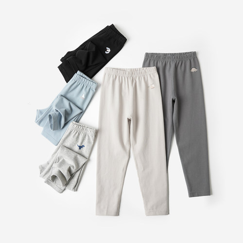 水沐良品纯棉修身无骨男童秋裤