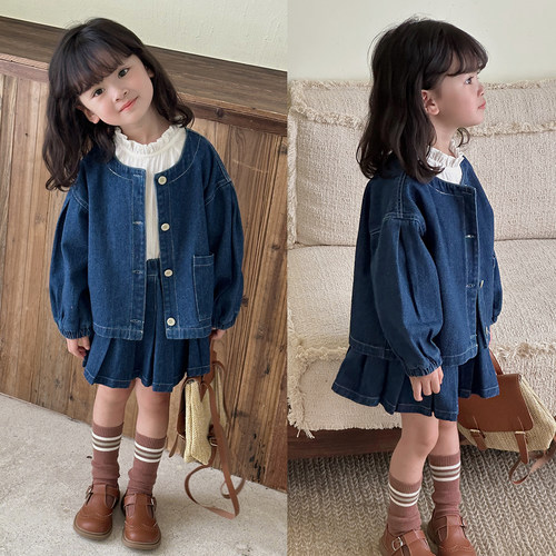 水洗牛仔外套水沐良品宽松春秋款