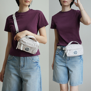 多用途 小巧轻便单肩通勤斜挎包 多隔层旅行大容量腰包k