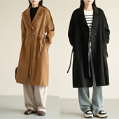 无补 女装 羊毛 女士双面呢中长款 特 秋冬款 羊绒 大衣外套