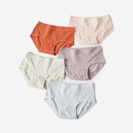 60支A类长绒棉女士内裤 7A抑菌中腰透气纯棉底档三角底裤 四季款