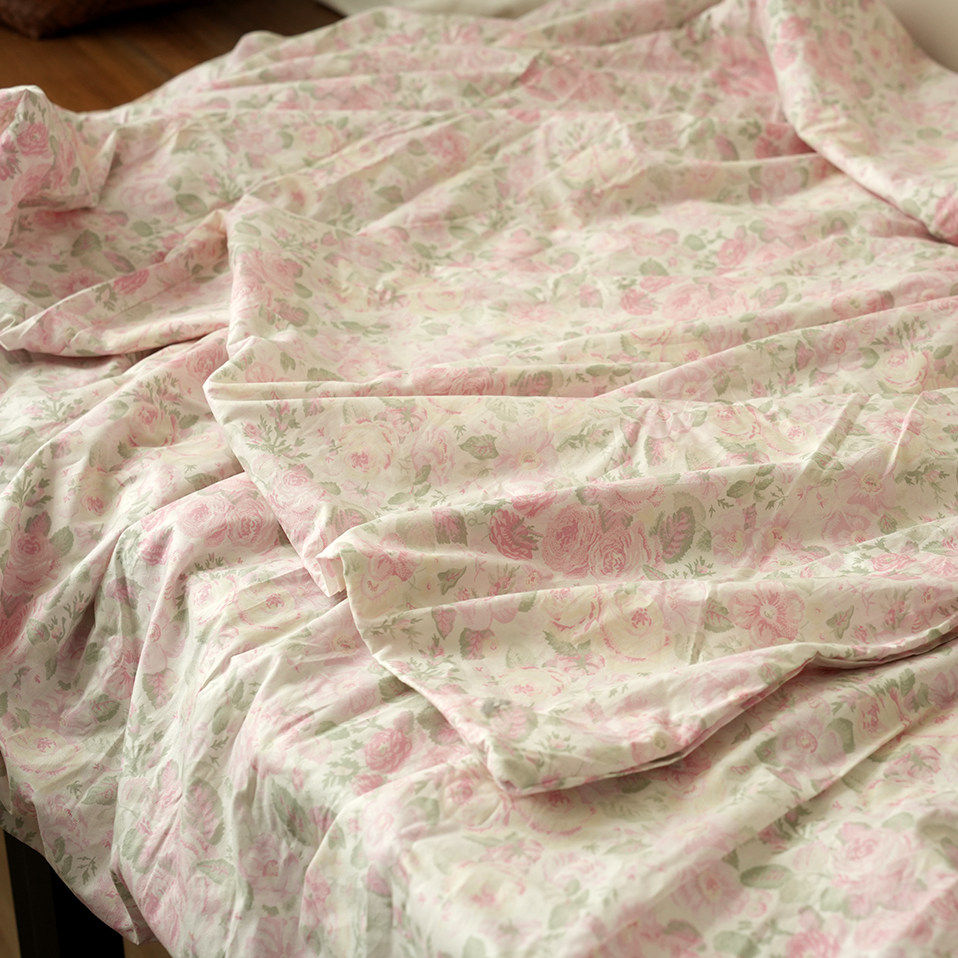 出口剩余无补 全棉200*230大尺寸双人被罩 印花单件被套 四季款