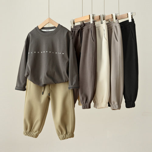 儿童运动裤男女童收口卫裤