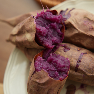 紫薯上架了 烤制 果肉软软的 有香气 沙土地种植 代餐 宝宝辅食