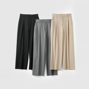 韩系正装西裤 抗皱免打理 女士通勤长裤 中缝直筒休闲裤 春款女装
