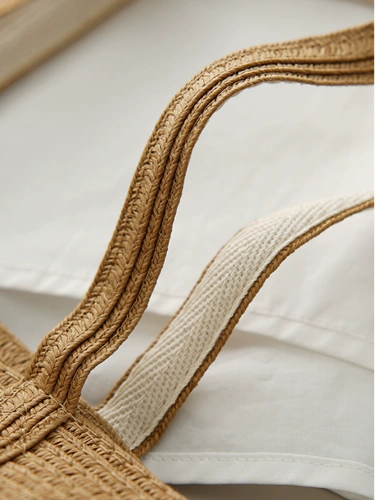 Соломенная плетеная сумка, косметичка