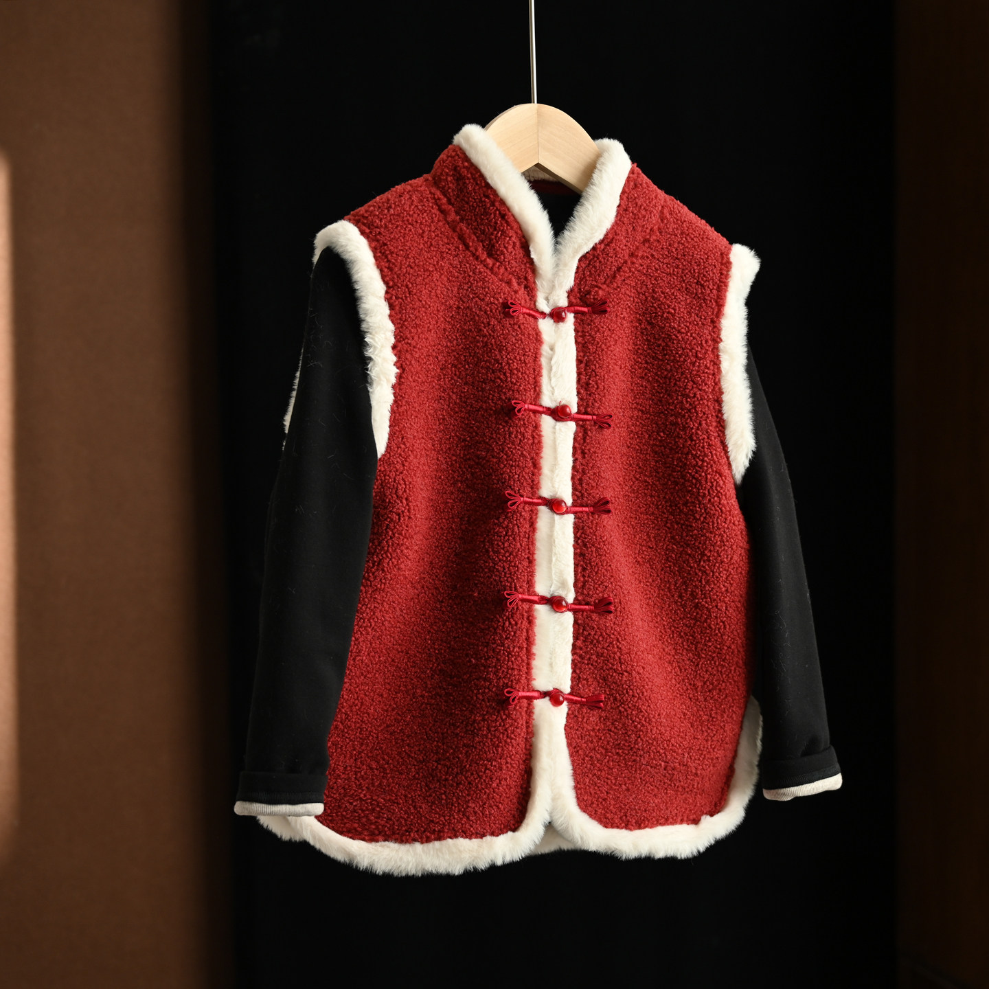 新年装 儿童仿羊羔绒马甲 男童女童国风盘扣坎肩 中童 秋冬款,童装/婴儿装/亲子装,马甲,淘宝优惠券,粉丝福利购,淘宝优惠卷