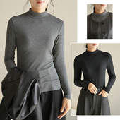 秋冬款 女士发热丝半高领打底衫 可内搭可外穿 上衣 长袖