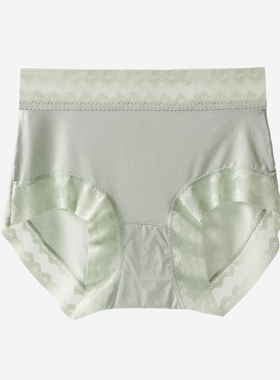 A类女士内裤 80支蕾丝中腰双层内裆 女生三角底裤 四季款