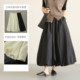 立体压褶泡芙气球半身裙春秋款 女士纯色花苞长裙 轻盈早春款 特