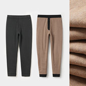 厚款 加绒裤 加绒保暖裤 男士 730g奥丽绒 弹力打底棉裤 冬款