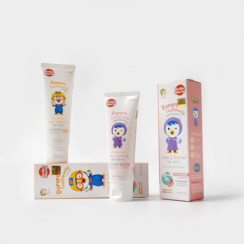 啵乐乐水果味低氟健齿防蛀牙膏