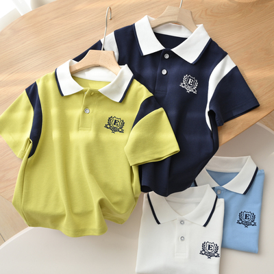 校服儿童卡通刺绣T恤