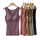 无痕随心裁内衣 打底衫 秋冬款 330g免穿文胸女士BRA保暖背心 女装