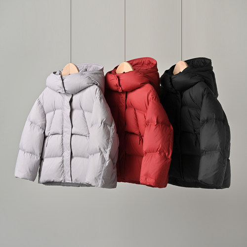 90绒儿童连帽羽绒服中大童冬款