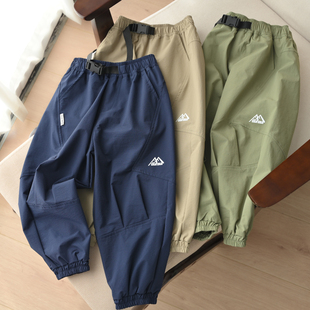 子锦纶男童女童工装 跑步裤 170中大童 春秋款 儿童运动裤 童装 裤