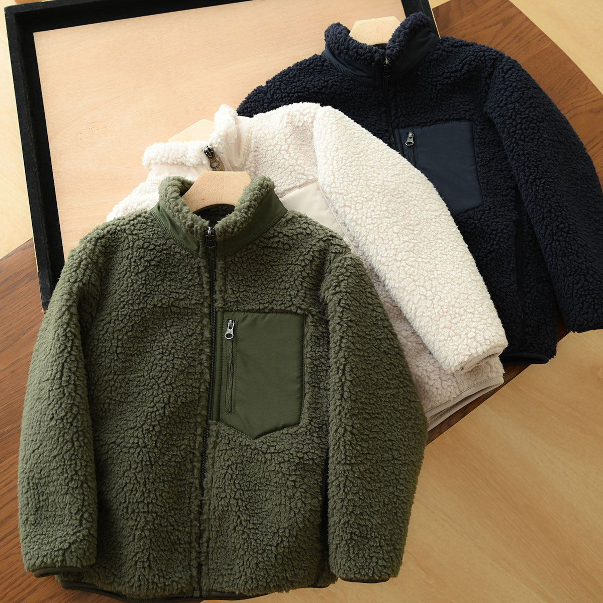 软 儿童仿羊羔绒外套 双层复合立领夹克衫保暖上衣 秋冬新款 童装,童装/婴儿装/亲子装,普通外套,淘宝优惠券,粉丝福利购,淘宝优惠卷