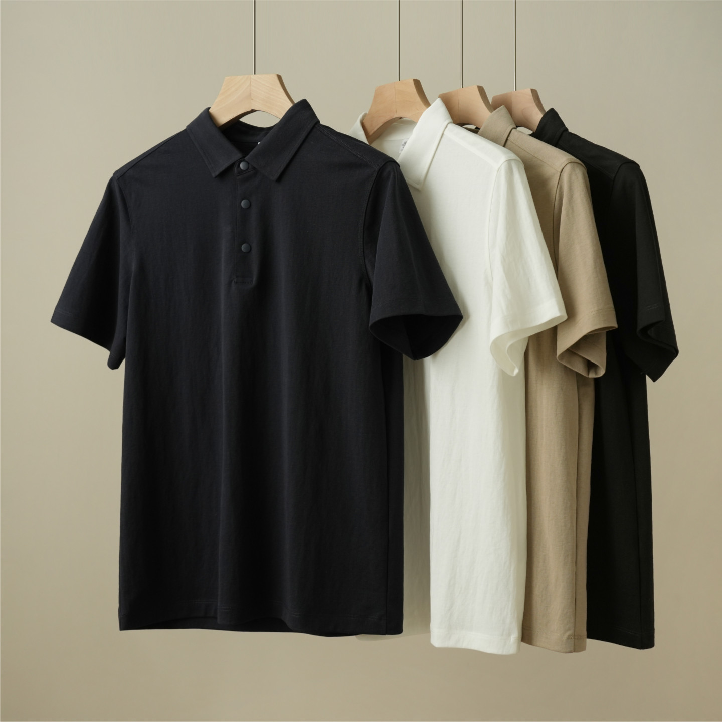 10A抗菌 男士凉感POLO衫 莱赛尔亚麻休闲短袖T恤衫上衣 夏款 男装