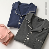 长袖 男女士磨毛家居套装 长裤 冬款 居家服 情侣款 睡衣 恒温保暖