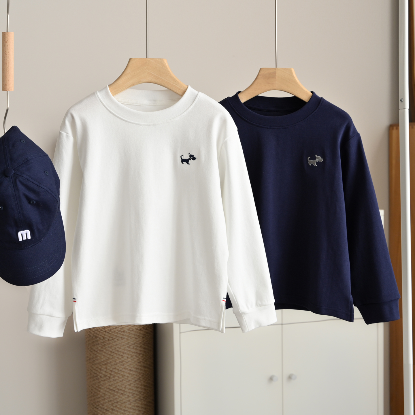 儿童纯色T恤男童圆领基础款